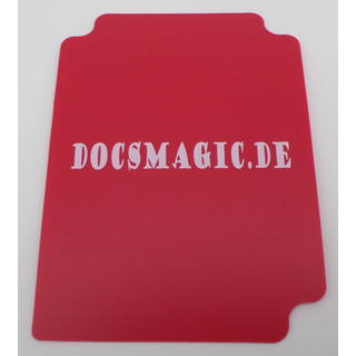 docsmagic.de Deck Box + 100 Mat Red Sleeves Standard - Porta Mazzo &  Bustine Rosso - PKM - MTG