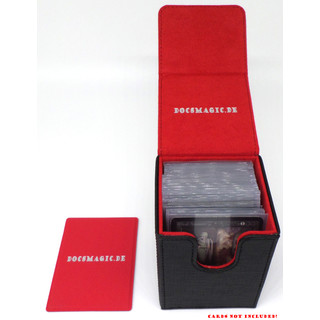 Premium Magnetic Flip Box (100) Black/Red + Deck Divider,  10,14 €