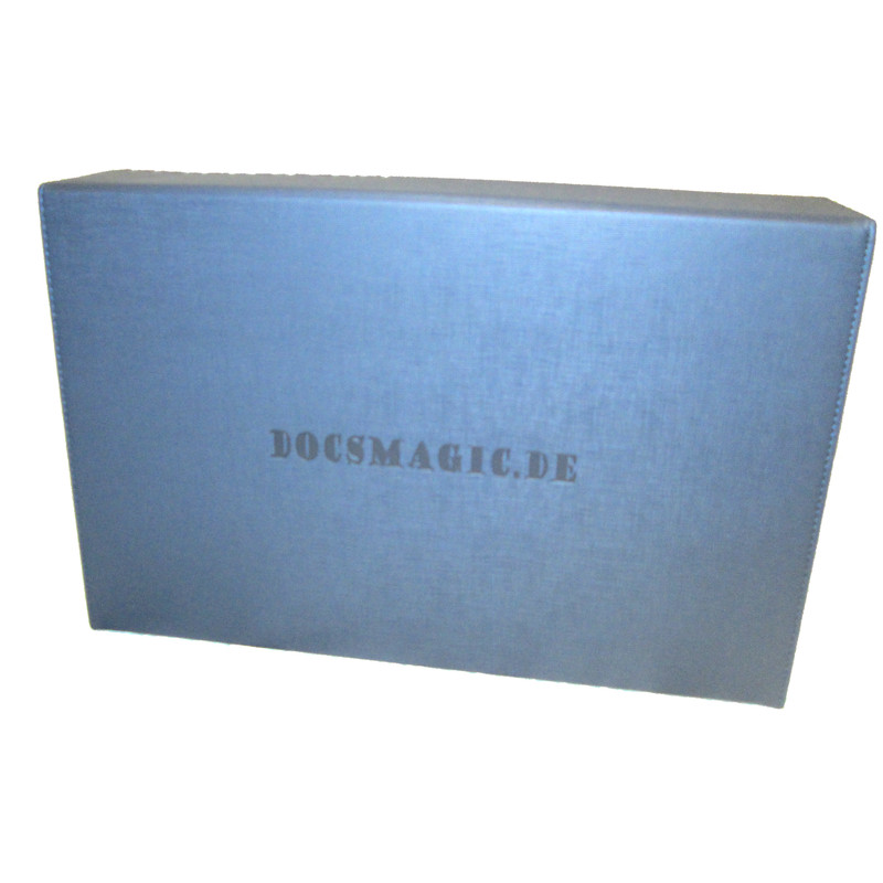 Docsmagic.de Premium 3 Row Trading Card Storage Box Blue Trays Di 43 08