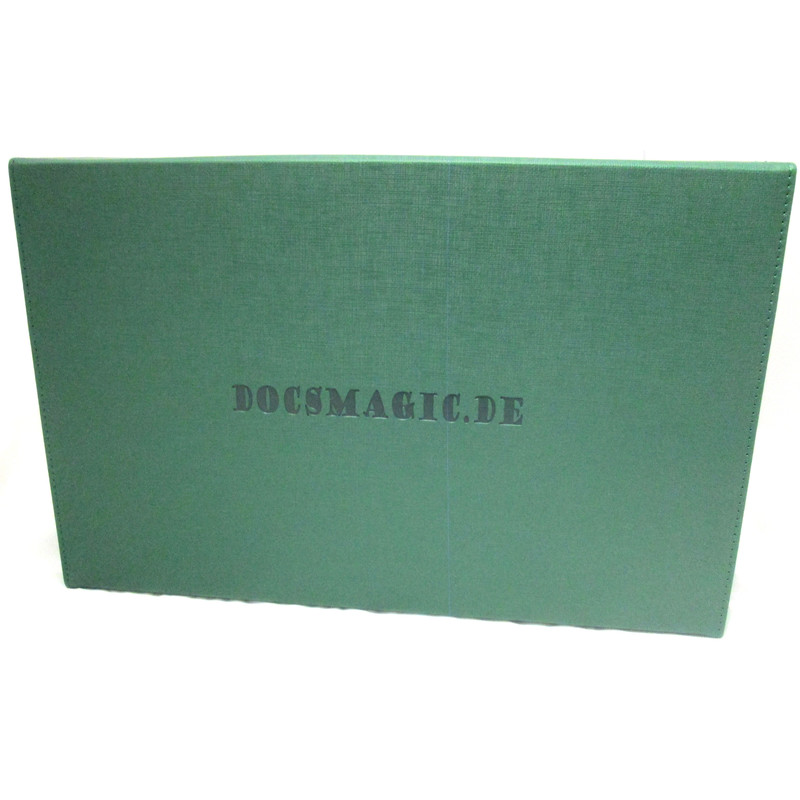 Docsmagic.de Premium 3 Row Trading Card Storage Box Green Trays